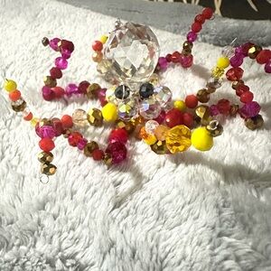 Colorful Beaded Octopus Ornament